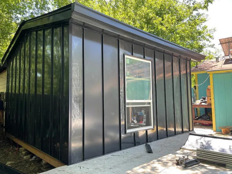 Black standing seam metal wall panels for Metal Roof Installation in Runnemede